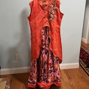 indian skirt with vest